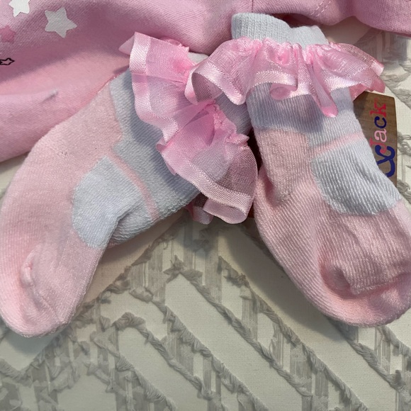 NWT ‘I Believe in Lamacorns’ Lily & Jack Set 3-6 months - Picture 3 of 8